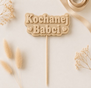 Topper - Kochanej Babci - różne kolory