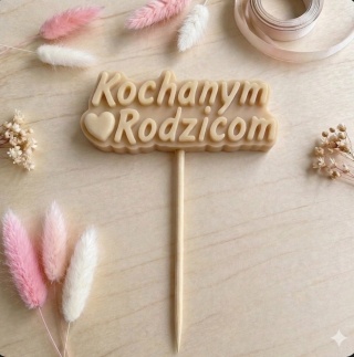 Topper - Kochanym Rodzicom - Różne kolory